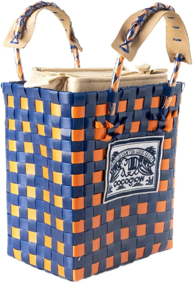 Hand Woven Applique Bag, PP eco-friendly Woven Handbag, Handbag, Fashionable Travel Bag, Women's Handbag and Wallet