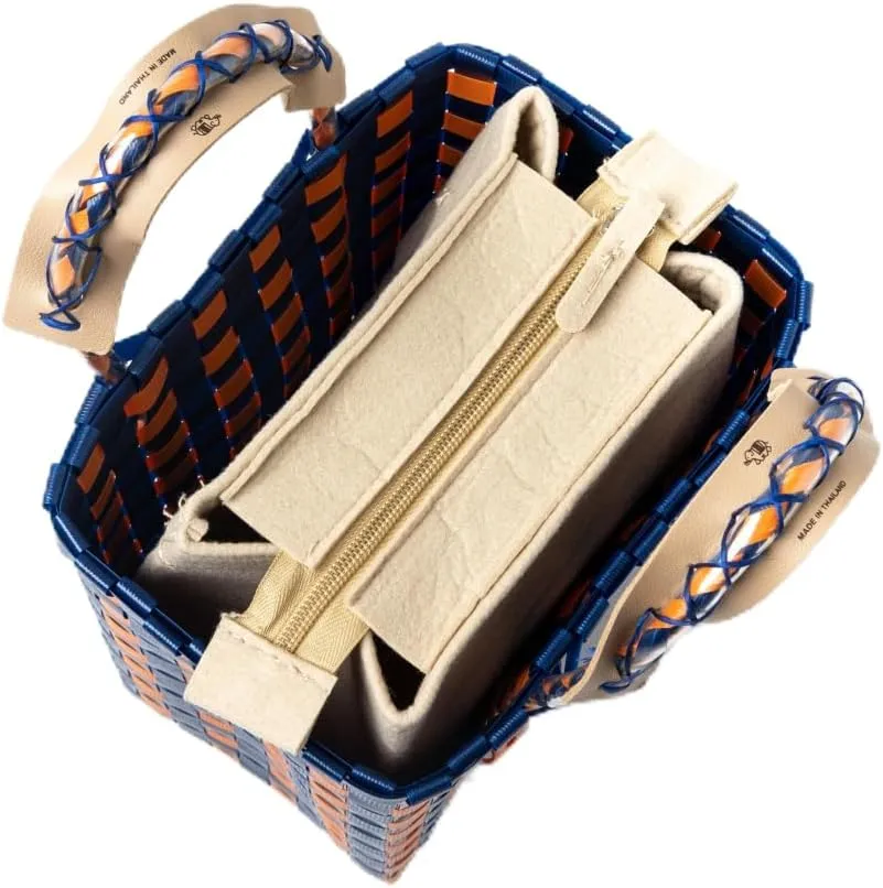 Hand Woven Applique Bag, PP eco-friendly Woven Handbag, Handbag, Fashionable Travel Bag, Women's Handbag and Wallet