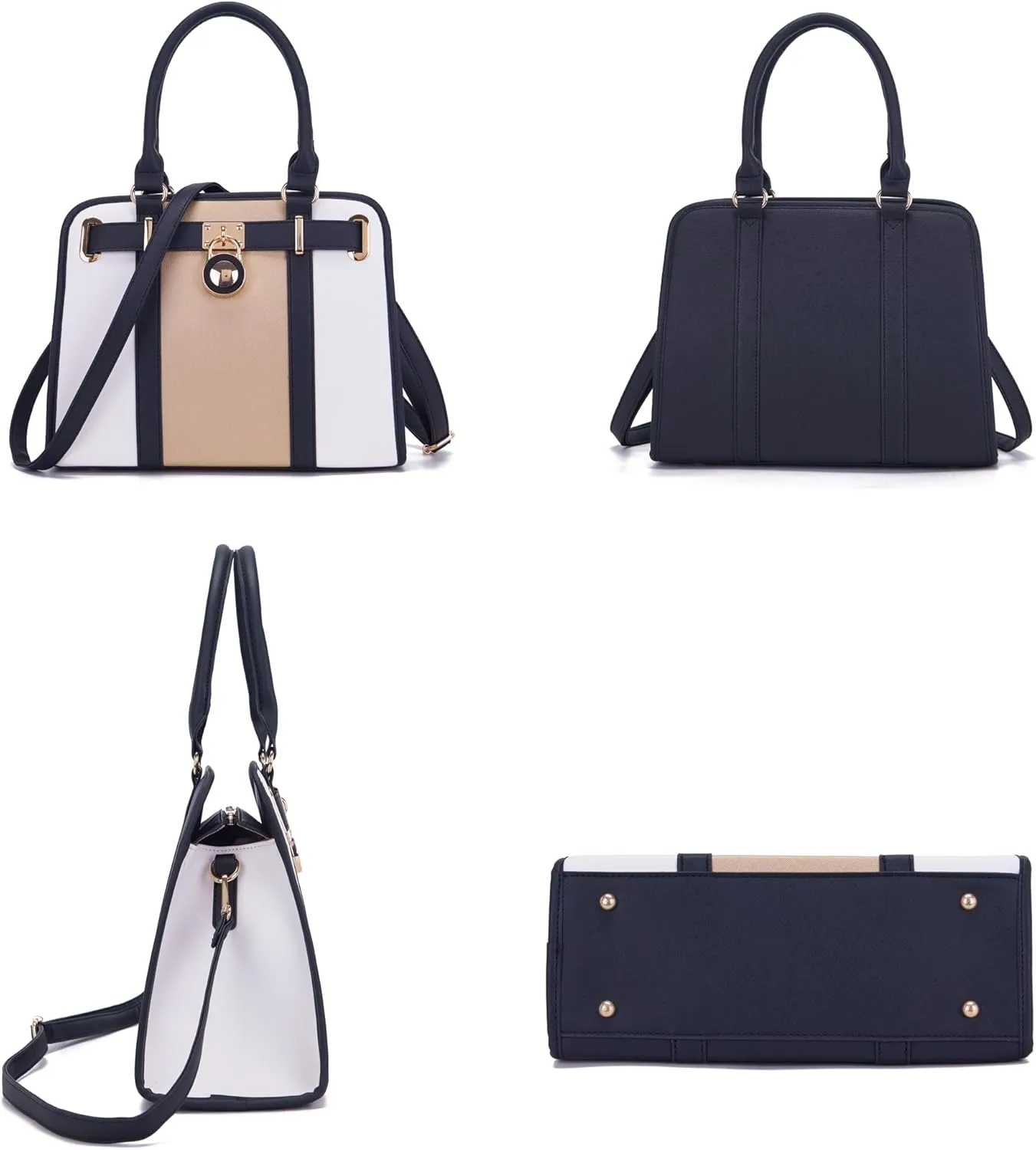 Handbags Sets For Women Shoulder Bags Top Handle Work Satchel Tote Purses Set With Matching Wallet 2pcs