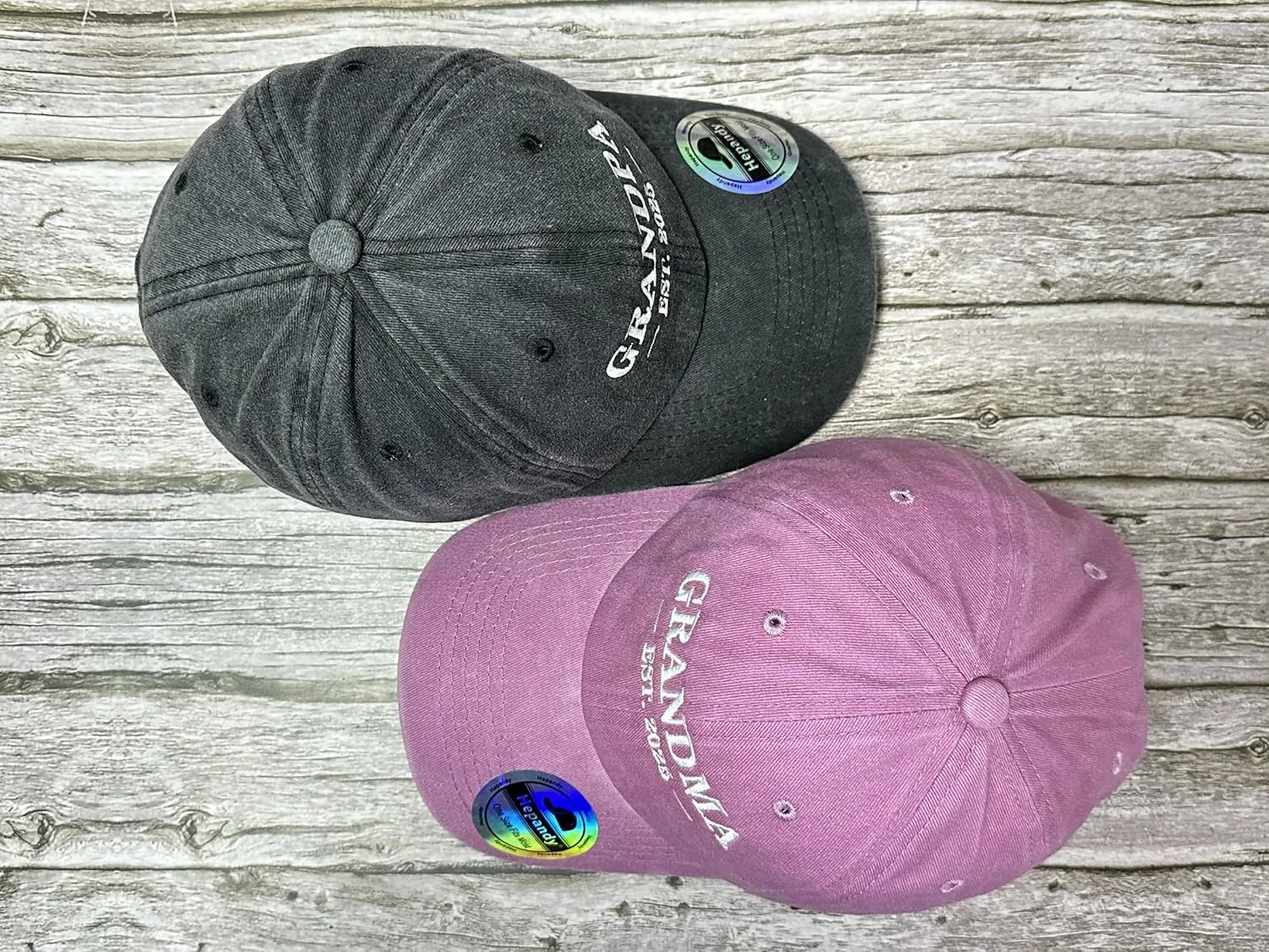 Hepandy Mr Mrs Mom Dad Captain First Mate Mama and Mini Baseball Hats