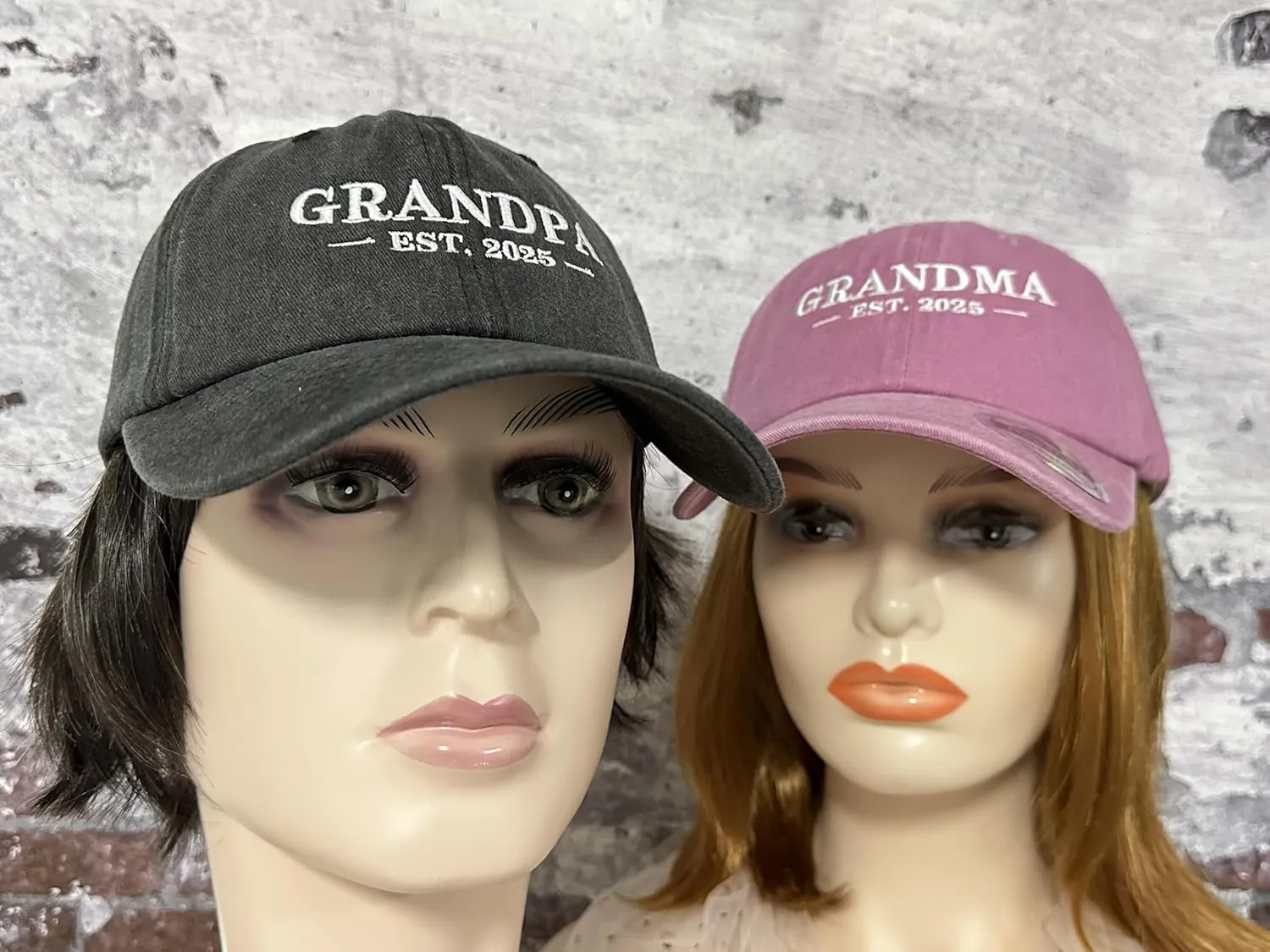 Hepandy Mr Mrs Mom Dad Captain First Mate Mama and Mini Baseball Hats