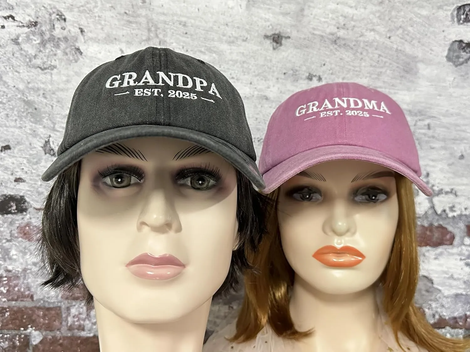Hepandy Mr Mrs Mom Dad Captain First Mate Mama and Mini Baseball Hats
