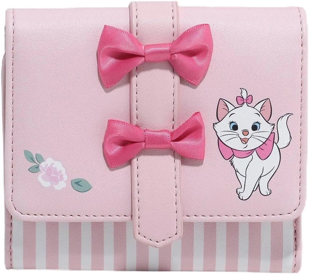 Her Universe Disney The Aristocats Marie Bows Stripe Mini Wallet PINK NONE