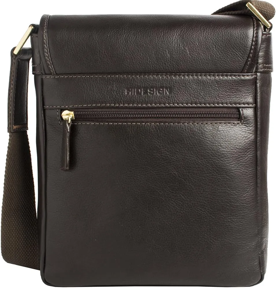 Hidesign Seattle Unisex Compatible Leather Crossbody Bag