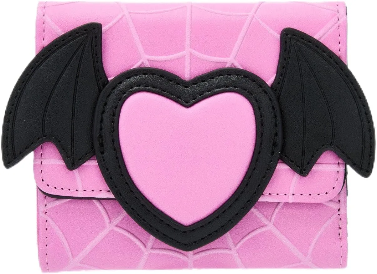 Hot Topic Monster High Draculaura Heart Bat Wings Mini Wallet BLACK NONE