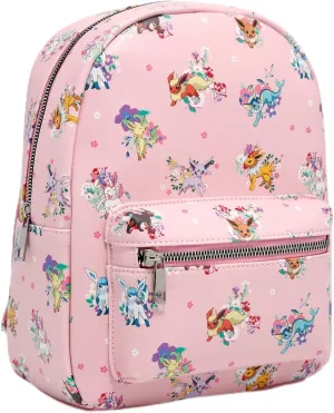 Hot Topic Pokemon Eeveelution Flowers Mini Backpack PINK NONE