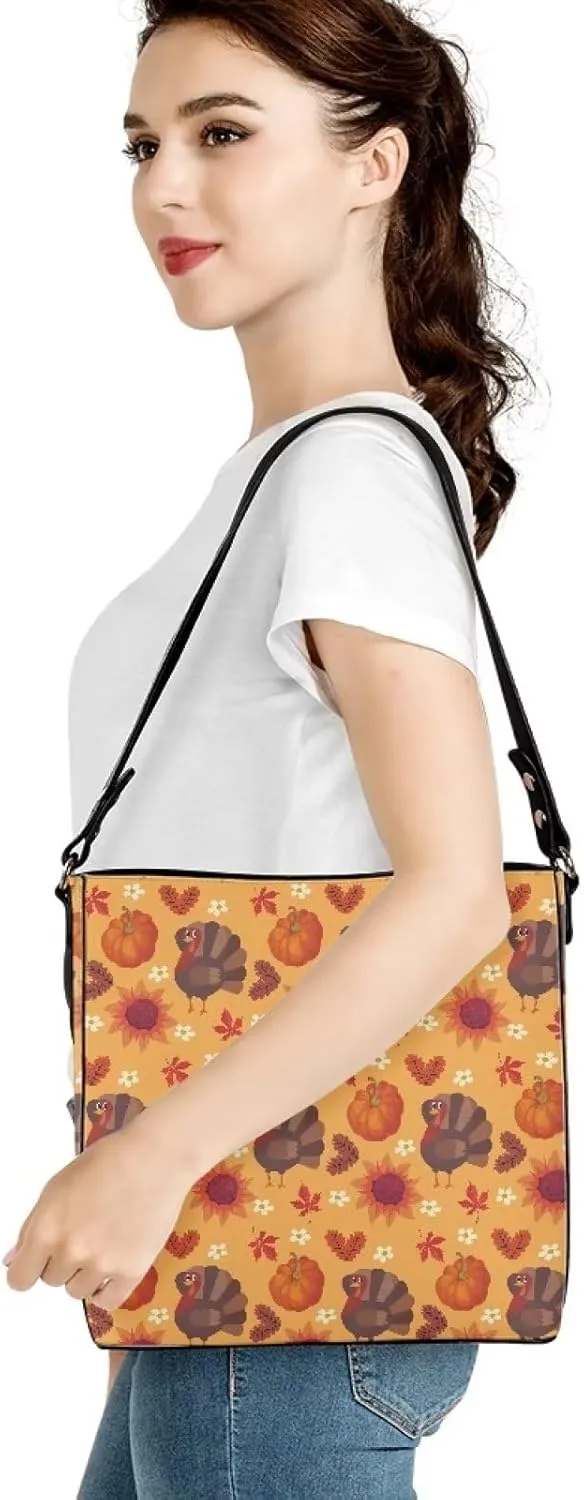 HUGS IDEA Women Crossbody Bag with Adjustable Straps Top Handle Handbag Bucket Purse Lightweight Portable