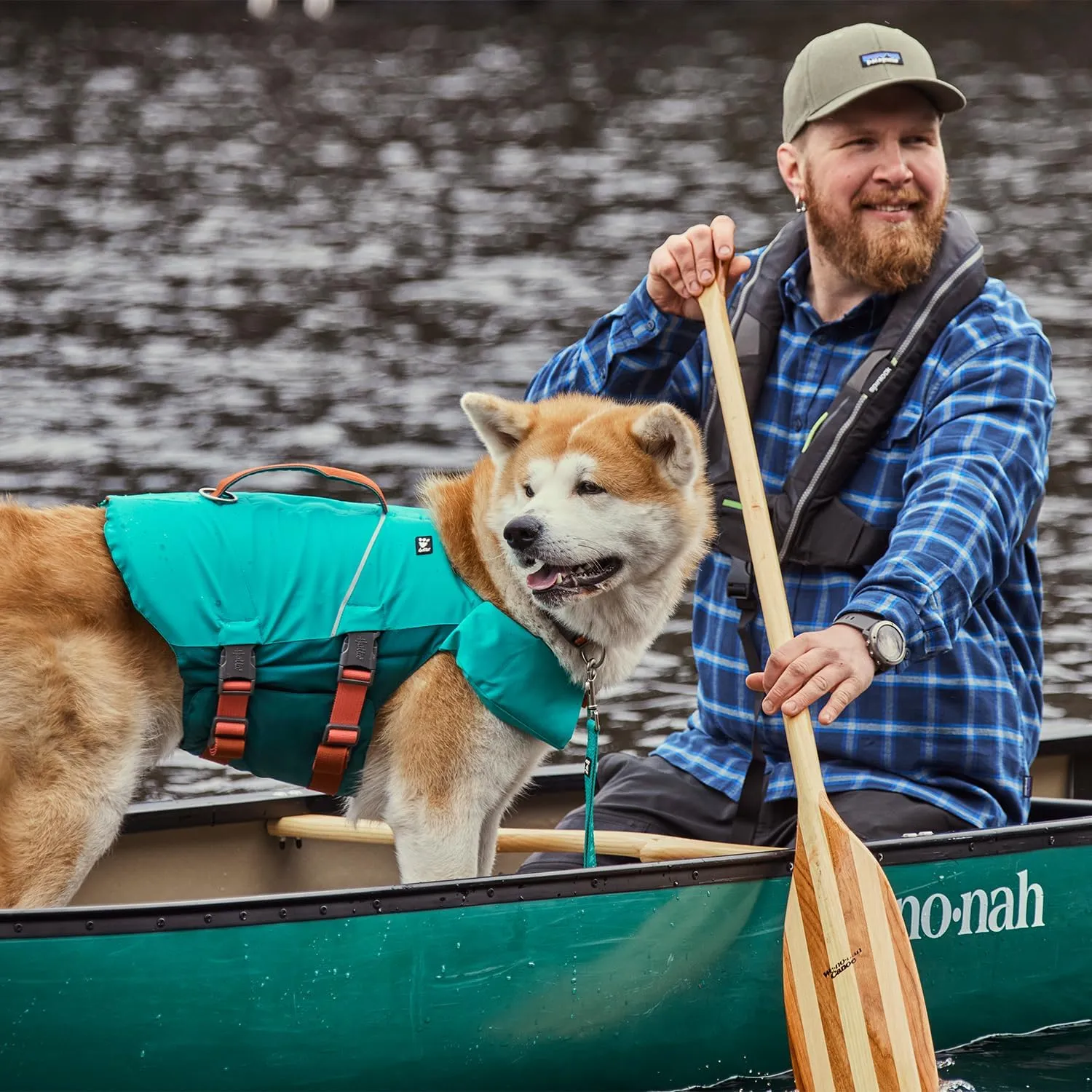 Hurtta ECO Life Savior, Dog Life Jacket, Peacock, 20-30 lb