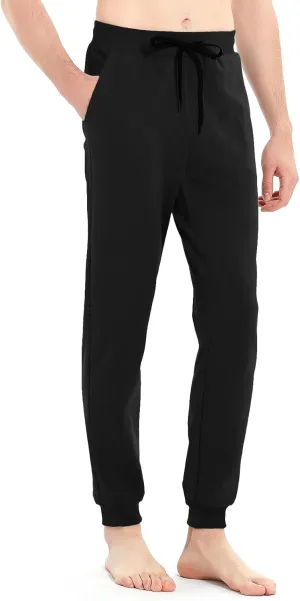 Idtswch 30/32/34/36/38/40 Long Inseam Mens Tall Sweatpants Extra Long Joggers Pant with Zip Pockets
