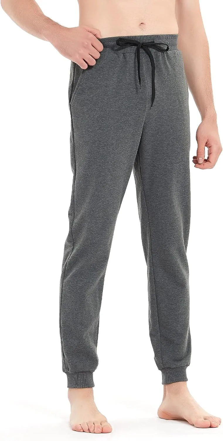 Idtswch 30/32/34/36/38/40 Long Inseam Mens Tall Sweatpants Extra Long Joggers Pant with Zip Pockets