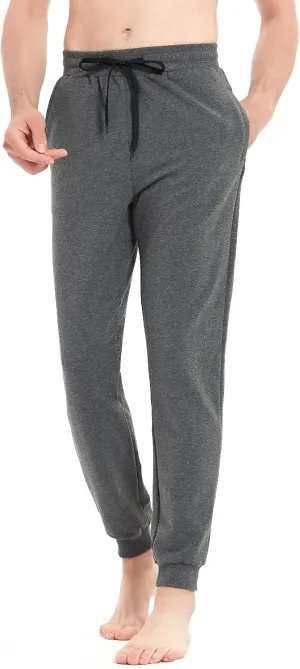 Idtswch 30/32/34/36/38/40 Long Inseam Mens Tall Sweatpants Extra Long Joggers Pant with Zip Pockets