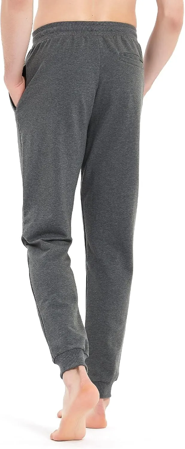 Idtswch 30/32/34/36/38/40 Long Inseam Mens Tall Sweatpants Extra Long Joggers Pant with Zip Pockets