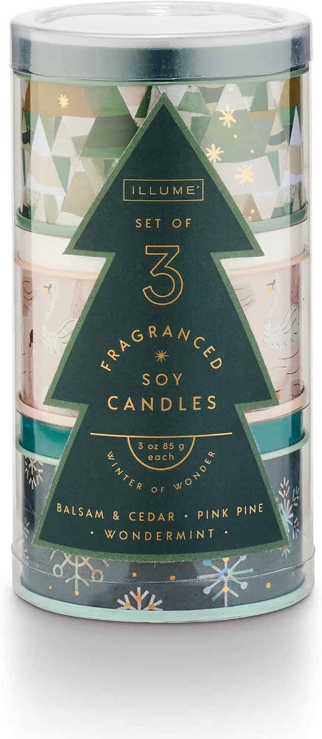 ILLUME Fa La Lovely Mini Tin Candle Gift Set