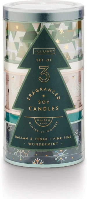 ILLUME Fa La Lovely Mini Tin Candle Gift Set