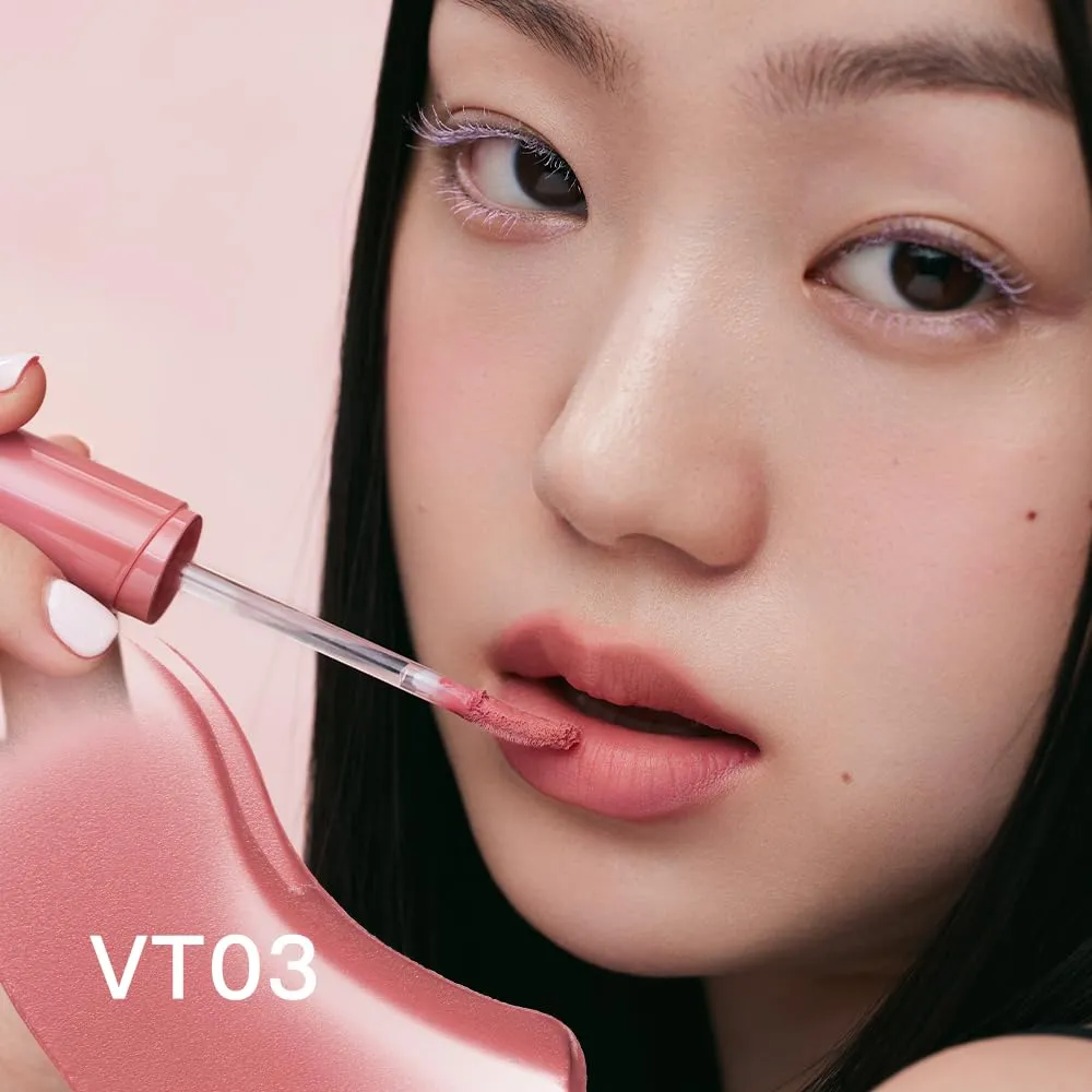 INTO YOU Velvet Matte Liquid Lipstick, Long-lasting Transfer-proof Lip Velvet Stain, Non-Sticky Waterproof Lip Tint, Smooth Silky Smudge-proof Lip Gloss, Full Coverage, for Women Makeup, VT03
