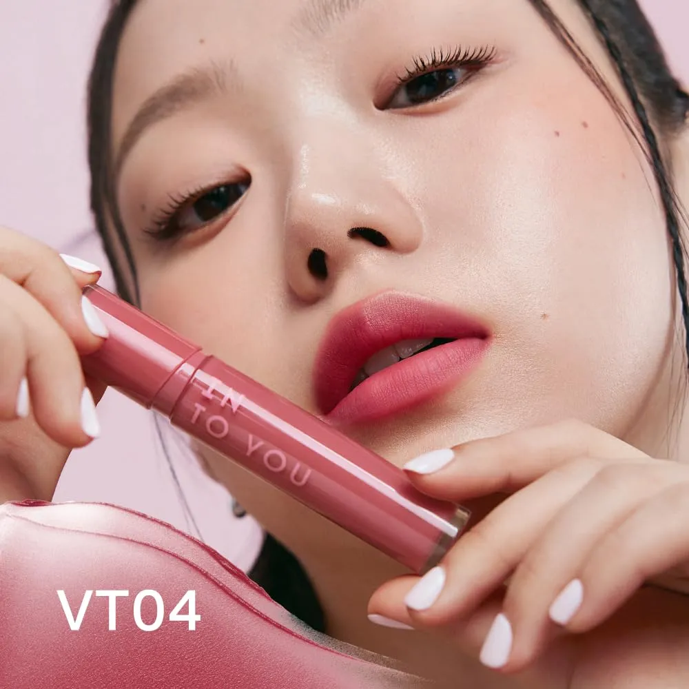 INTO YOU Velvet Matte Liquid Lipstick, Long-lasting Transfer-proof Lip Velvet Stain, Non-Sticky Waterproof Lip Tint, Smooth Silky Smudge-proof Lip Gloss, Full Coverage, for Women Makeup, VT04