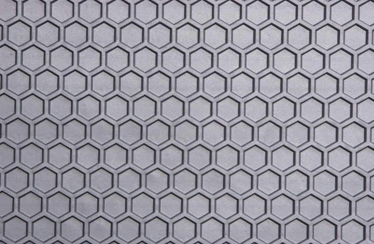 Intro-Tech DD-402-RT-G Hexomat Front Row Custom Fit Floor Mat for Select Dodge Ram Promaster Models, Rubber-Like Compound, Gray