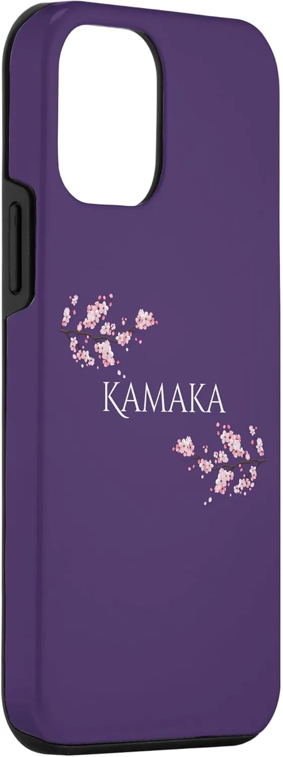 iPhone 12 mini Kamaka name with blossom branches Case