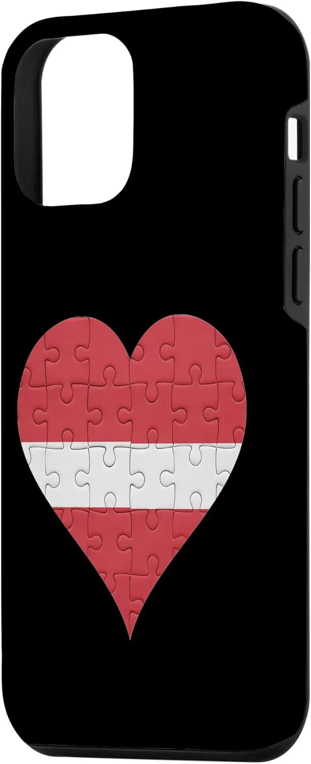 iPhone 12 mini Latvian Latvian Flag Heart Case