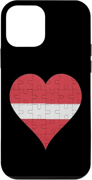 iPhone 12 mini Latvian Latvian Flag Heart Case