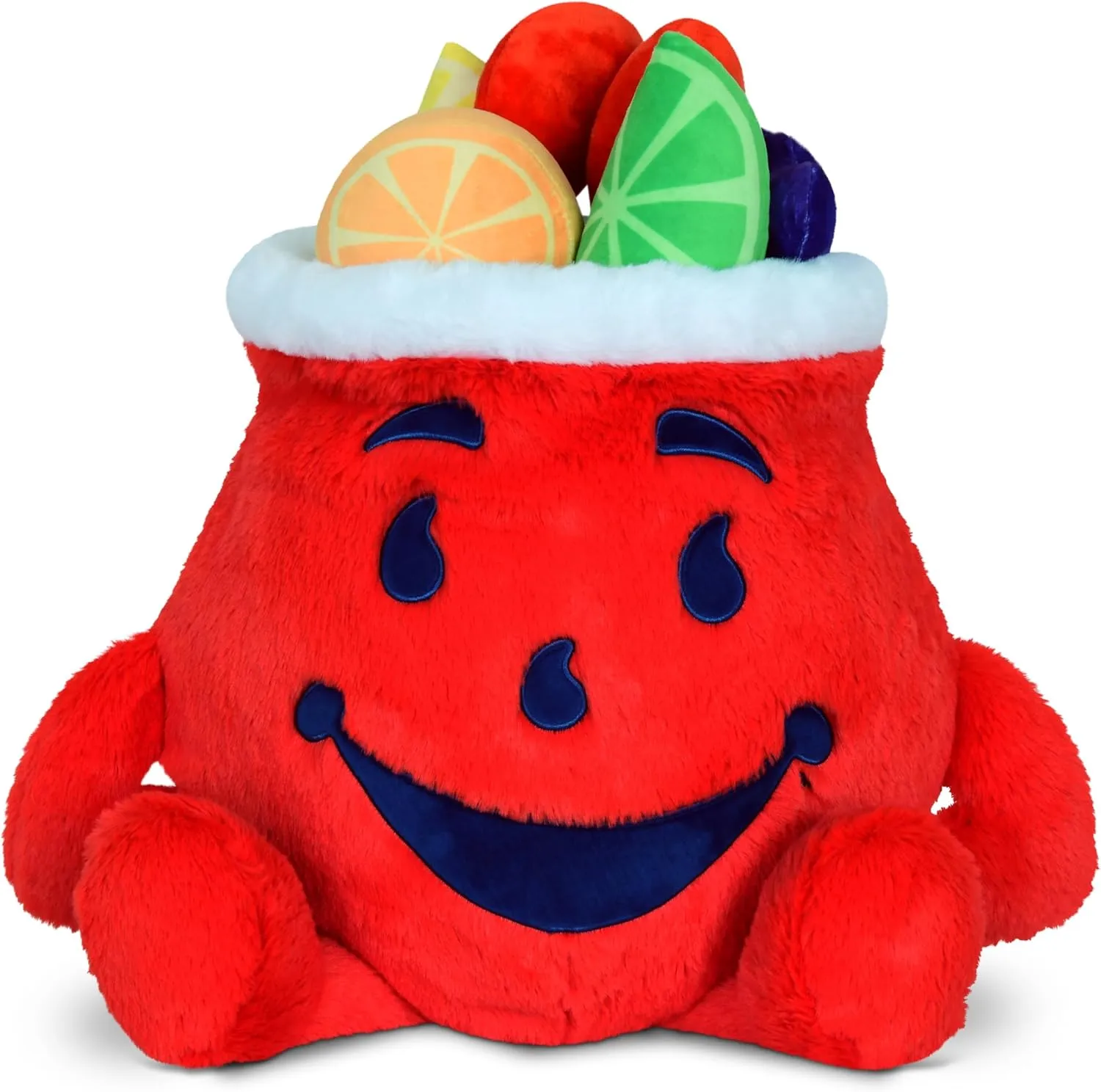 iscream Kool-Aid Man Tropical Punch 14" x 12" Pillow Set with Mini Fruit Shaped Pillows