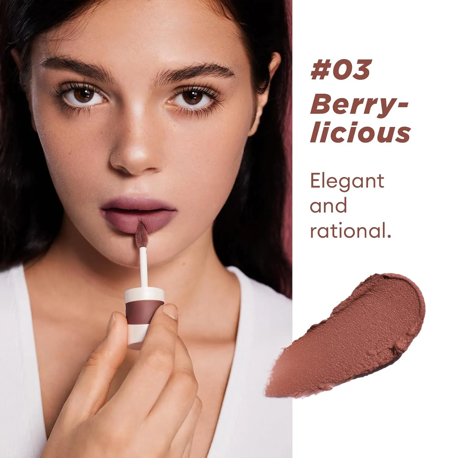 ITY Velvet Matte Finish Lip Stain-Mousse Textured Lip Clay, Conceals Lip Lines, Rich Pigment Lip Tint Lipsticks,2 Pack, 0.14 oz (4g) in Petal, Berrylicious