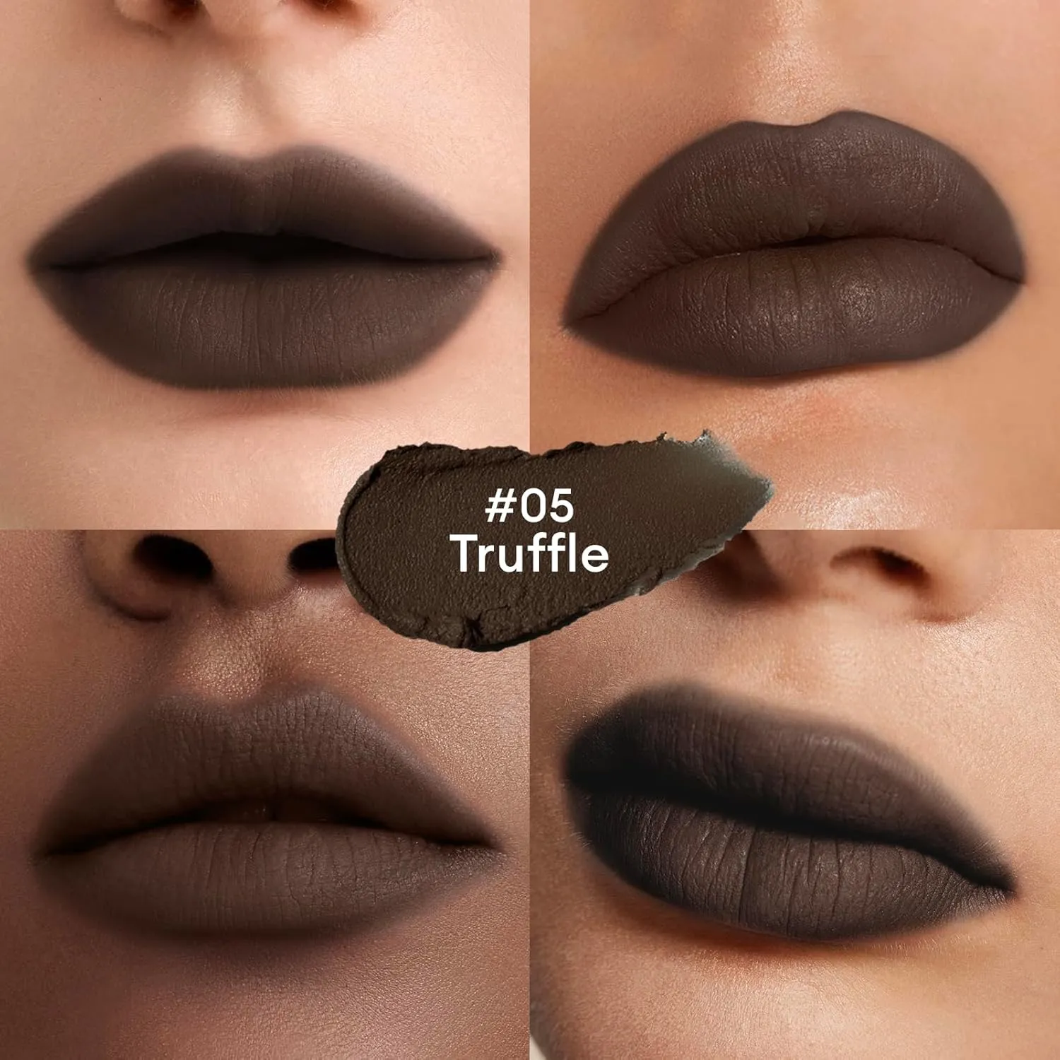 ITY Velvet Matte Finish Lip Stain-Mousse Textured Lip Clay, Dark Shades, Conceals Lip Lines, Rich Pigment Lip Tint Lipsticks, 0.14 oz (4g) in Truffle new version