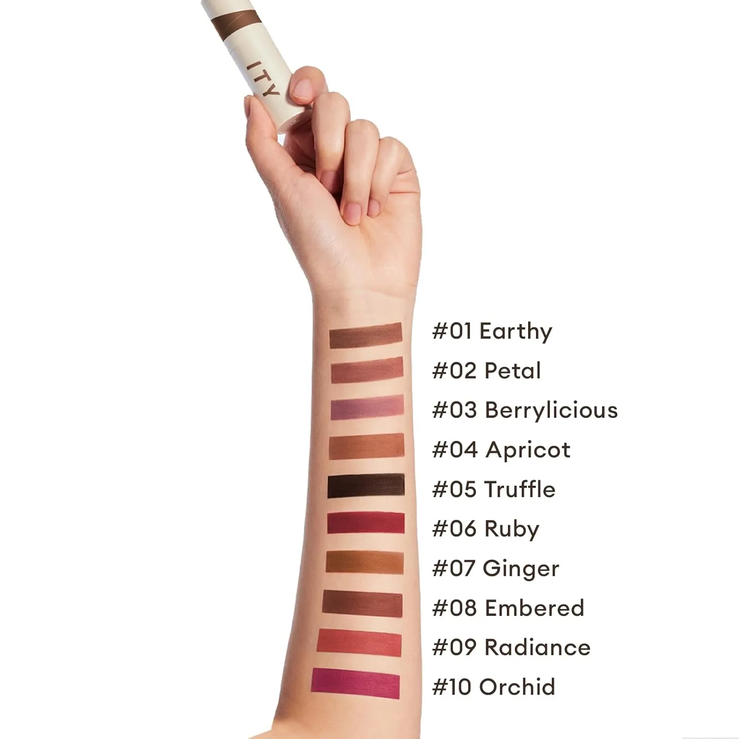 ITY Velvet Matte Finish Lip Stain-Mousse Textured Lip Clay, Dark Shades, Conceals Lip Lines, Rich Pigment Lip Tint Lipsticks, 0.14 oz (4g) in Truffle new version