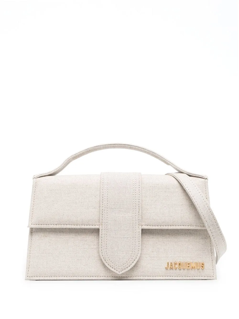 JACQUEMUS Mini Leather Handbag with Gold-Tone Accents