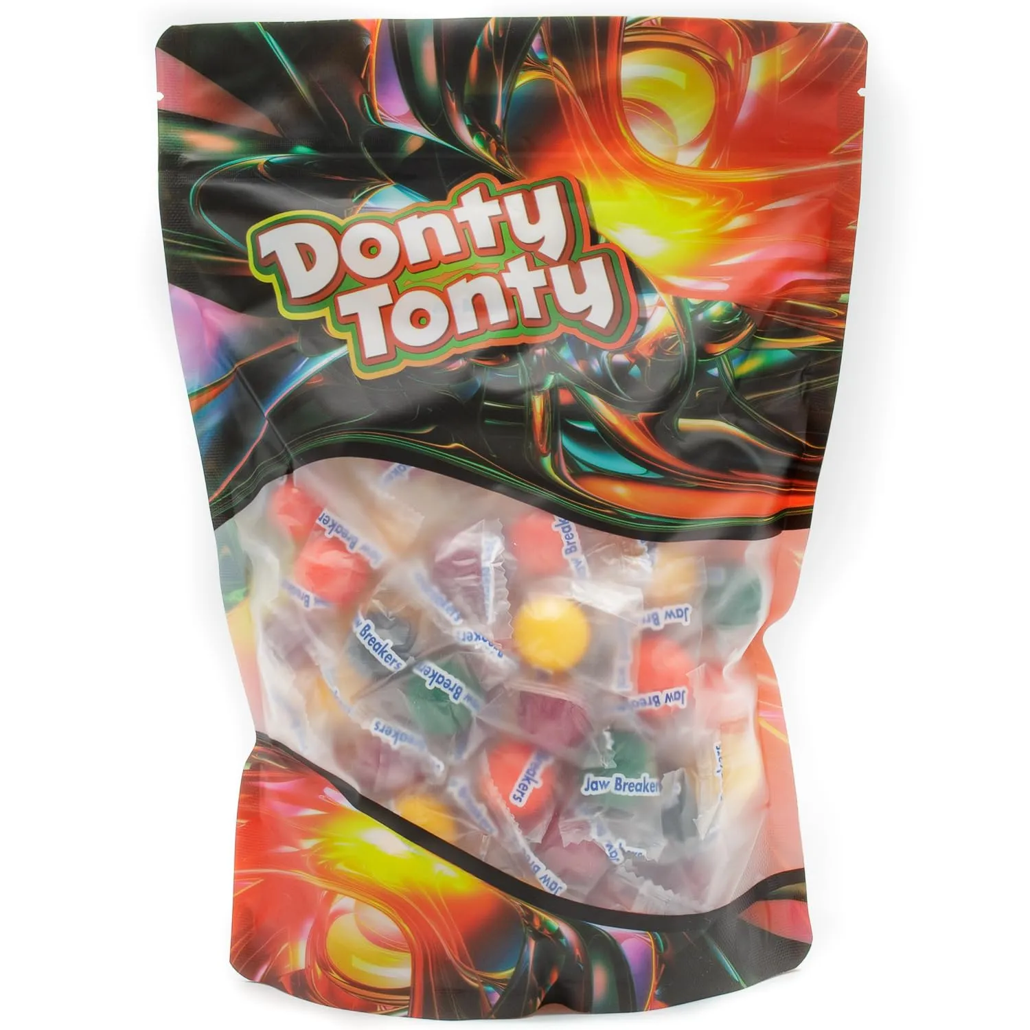 JAWBREAKERS Hard Candy 2 lb – 5 Assorted Fruit Flavors, Individually Wrapped, Bulk Candies in Resealable Bag