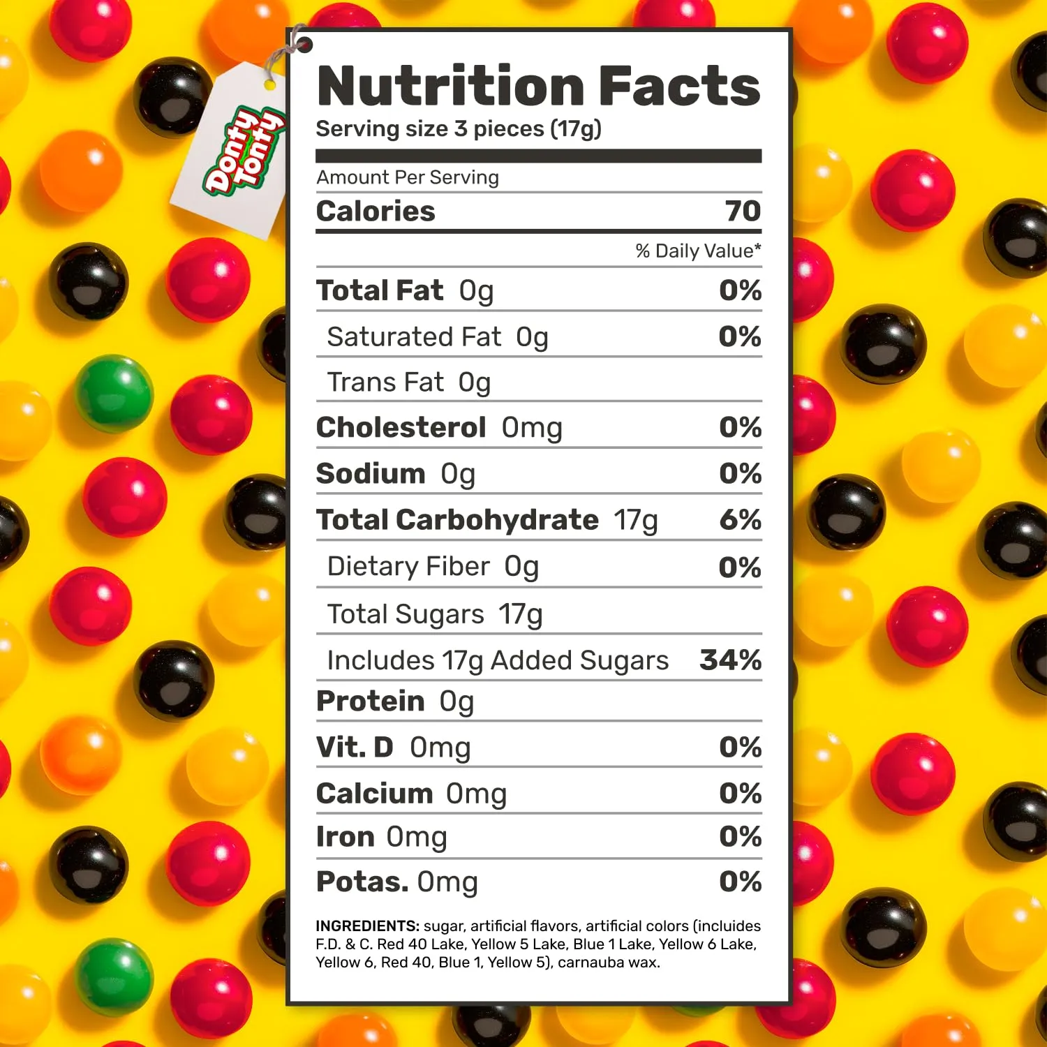 JAWBREAKERS Hard Candy 2 lb – 5 Assorted Fruit Flavors, Individually Wrapped, Bulk Candies in Resealable Bag