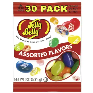 Jelly Beans. Individually Wrapped, Jelly Belly individual mini packs (30 Packs).