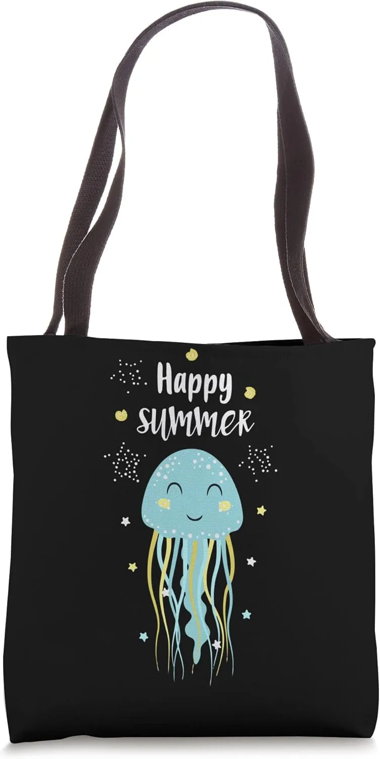 Jellyfish - Ocean & Sea Marine Animal Beach Diver Upward Tote Bag