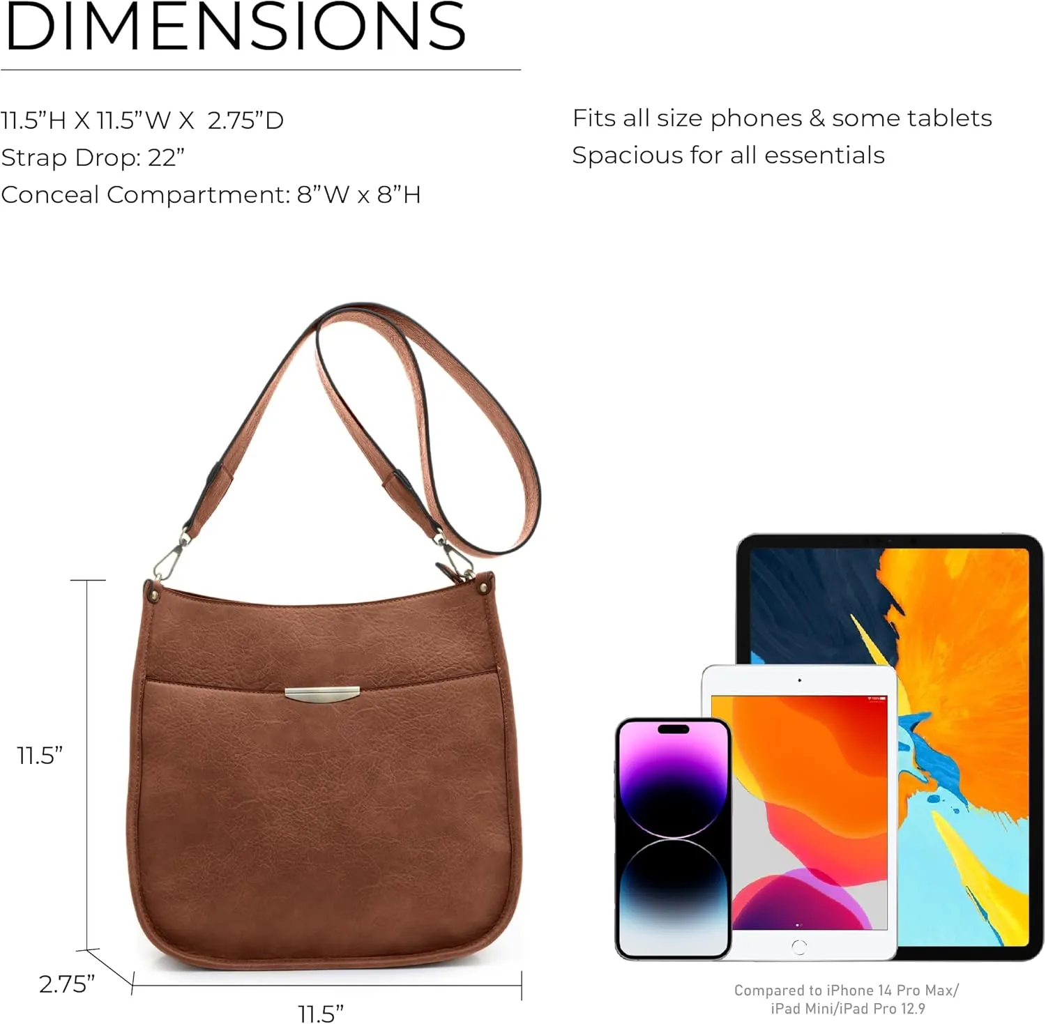 JESSIE & JAMES Ava Concealed Carry Crossbody Bag with Lock and Key
