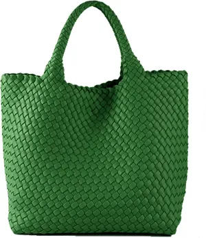 JINMANXUE Fashion Woven Bag Shopper Bag Travel Handbags and Purses Women Tote Bag Large Capacity Shoulder Bags