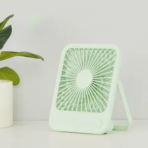 JISULIFE Desk Fan Battery Rechargeable, 4500mAh 180°Foldable Portable Personal Fan, 4 Speeds Adjustable Long Battery-life for Home Office Travel Outdoor Gifts for Women Men-Green