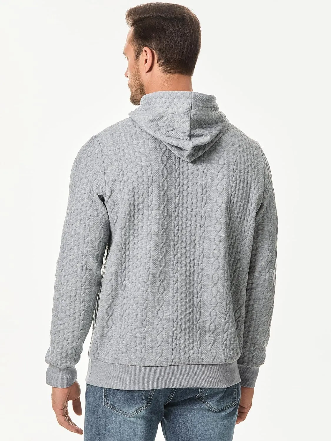 JMIERR Mens Hoodie Pullover 2024 Sweatshirts Graphic Hoodie Long Sleeve Drawstring Fashion Hooded Shirt with Pocket