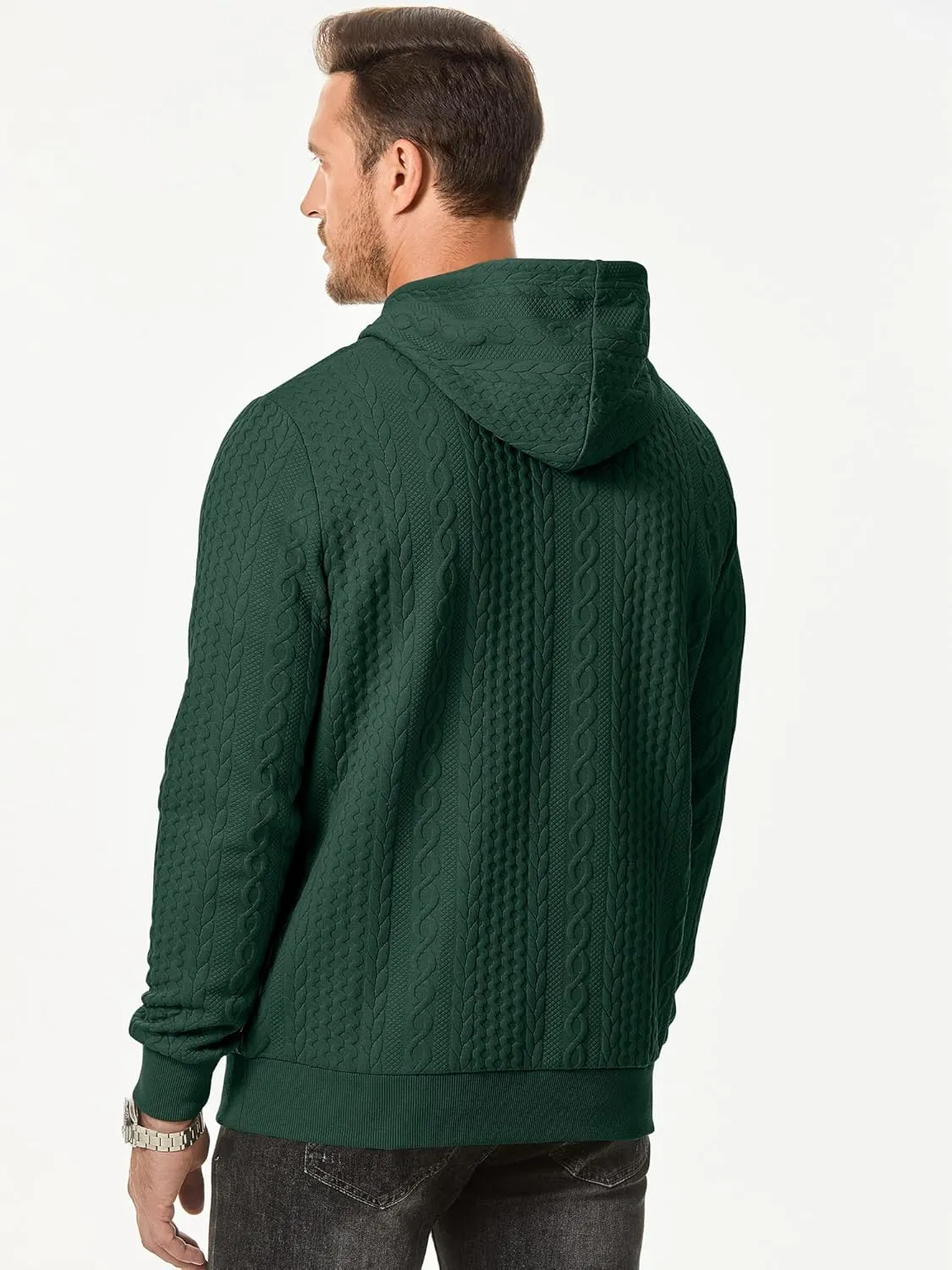 JMIERR Mens Hoodie Pullover 2024 Sweatshirts Graphic Hoodie Long Sleeve Drawstring Fashion Hooded Shirt with Pocket
