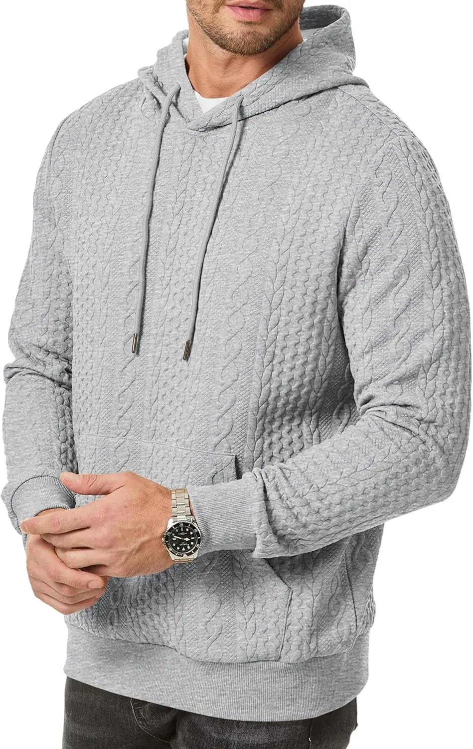 JMIERR Mens Hoodie Pullover 2024 Sweatshirts Graphic Hoodie Long Sleeve Drawstring Fashion Hooded Shirt with Pocket