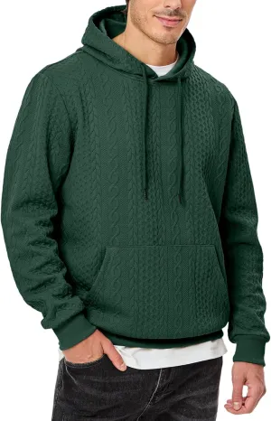 JMIERR Mens Hoodie Pullover 2024 Sweatshirts Graphic Hoodie Long Sleeve Drawstring Fashion Hooded Shirt with Pocket