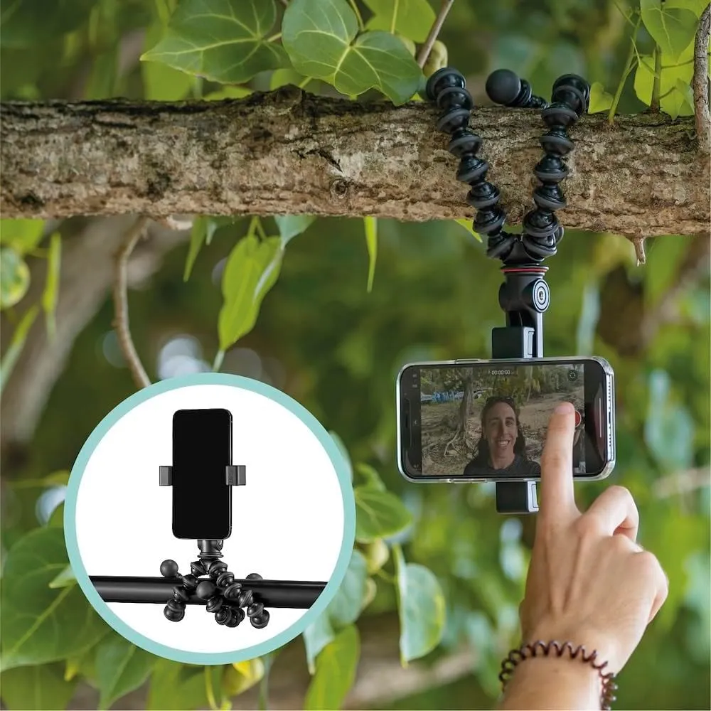 JOBY GripTight GorillaPod Phone Holder Pour MagSafe Super Fast and Complete Vlogging Solution, Mobile Phone Stand, Desk Accessories, Compatible with iPhone 12, 13 and 14