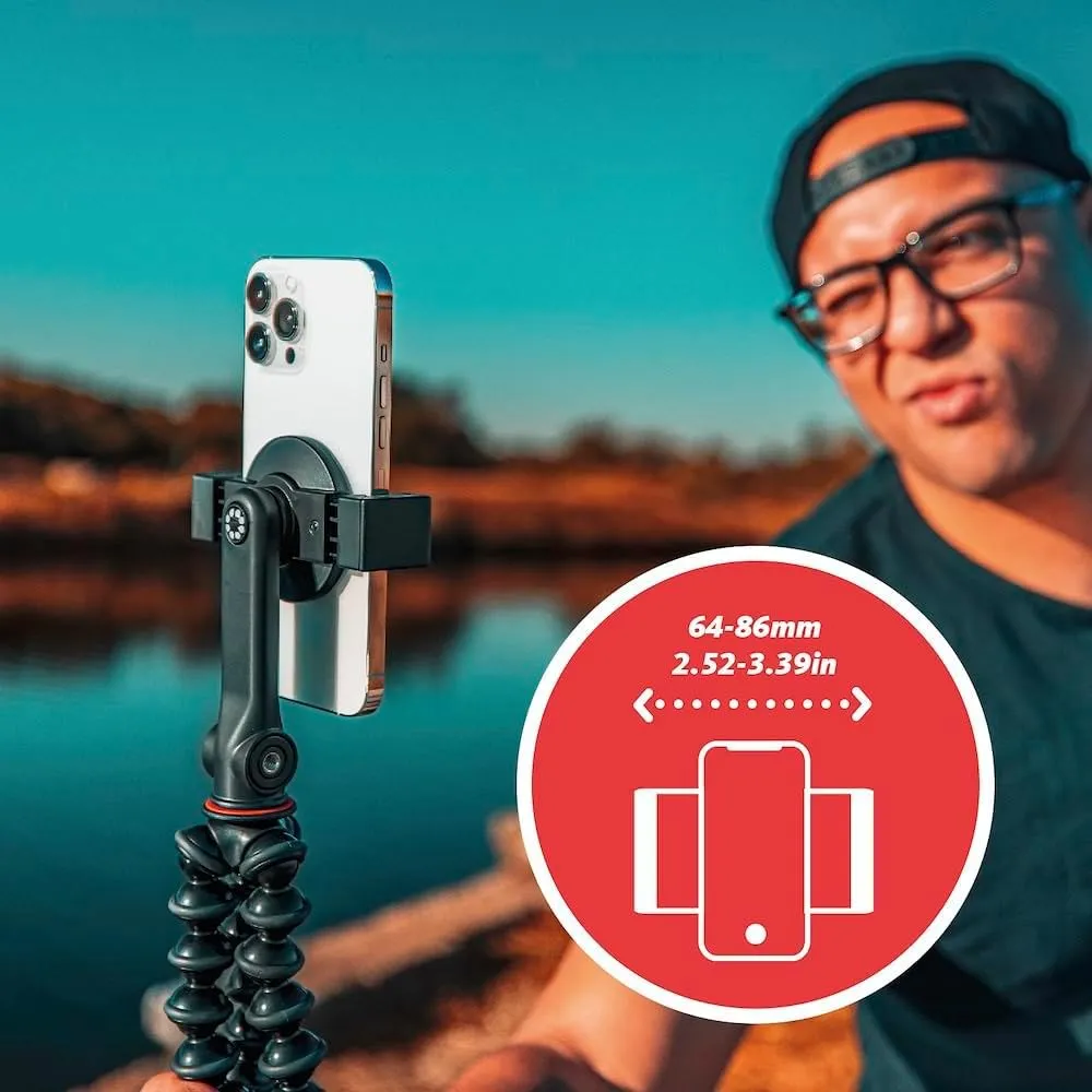 JOBY GripTight GorillaPod Phone Holder Pour MagSafe Super Fast and Complete Vlogging Solution, Mobile Phone Stand, Desk Accessories, Compatible with iPhone 12, 13 and 14
