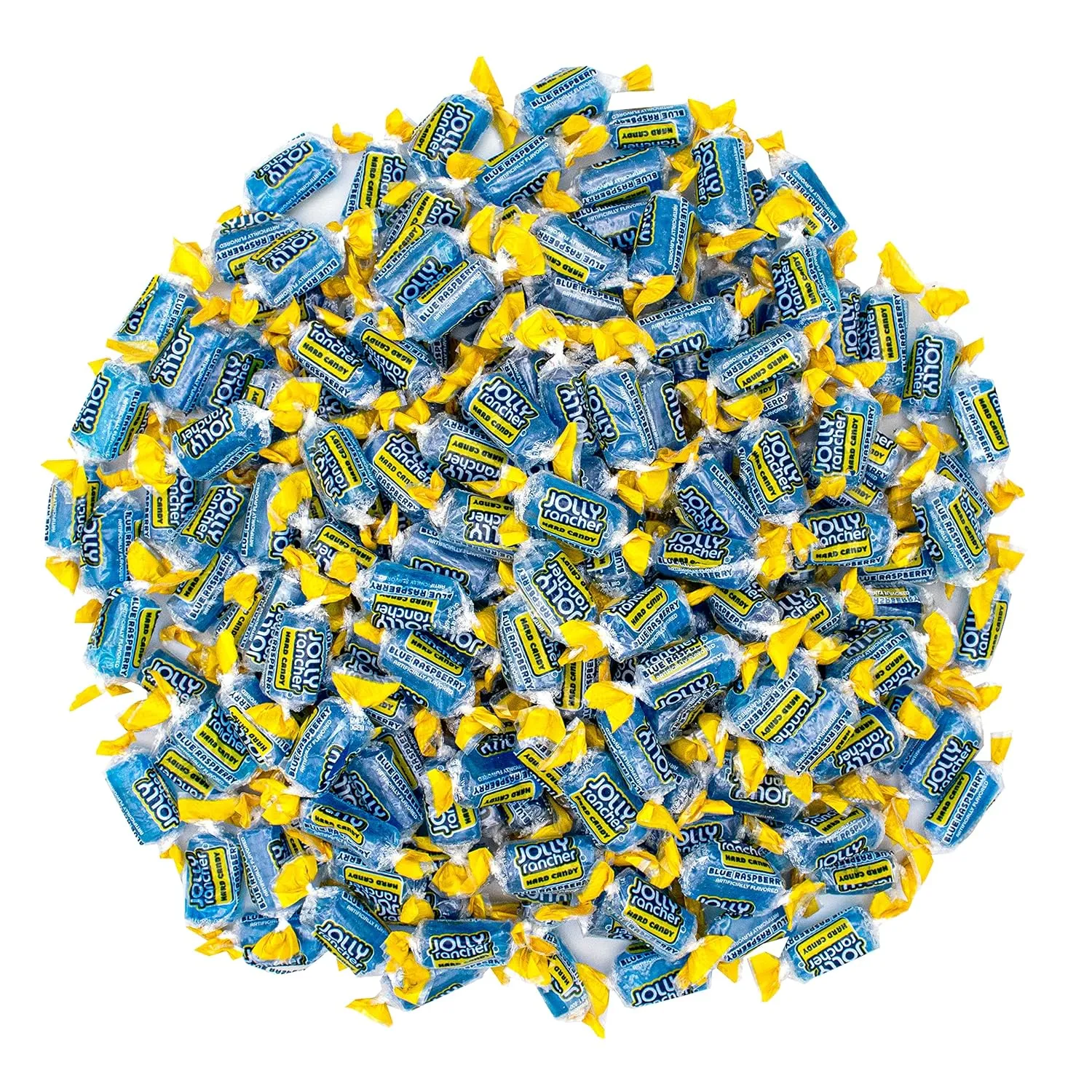 Jolly Rancher Blue Raspberry Hard Candy, Individually Wrapped, Bulk Candy Bag - 1 Pound (16 oz)