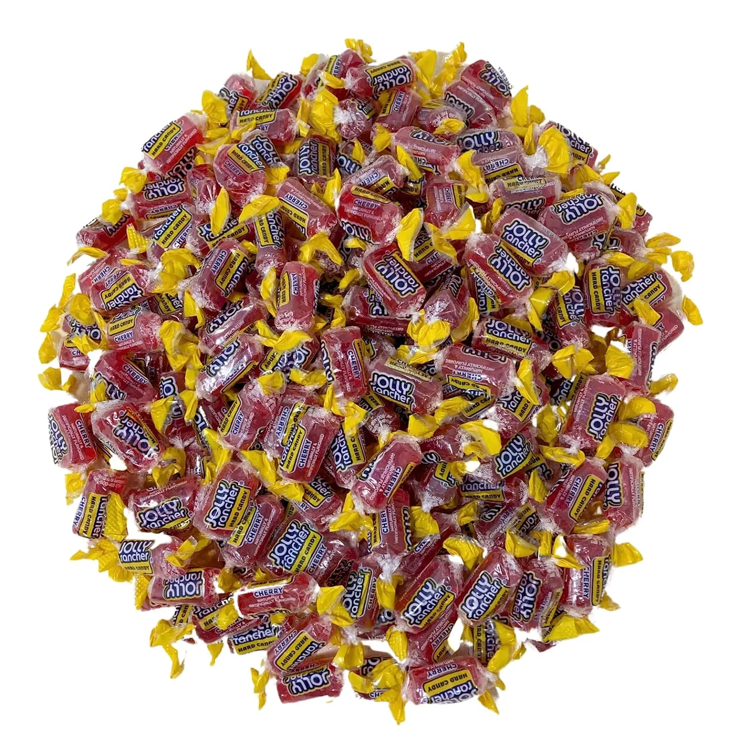 Jolly Ranchers Hard Candy 3lbs- All Cherry Individually Wrapped Delicious Fresh Candy, 48oz (Packaging Might Vary)