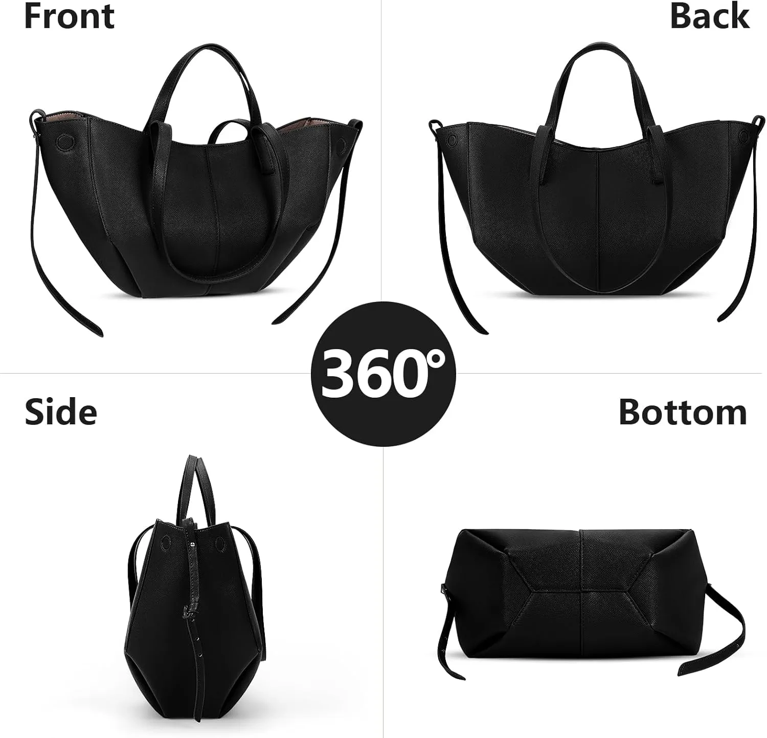 Juoxeepy Work Bag Faux Leather Tote Bag for Women Trendy Handbag Purse Fall Shoulder Bag with Magnetic Closure