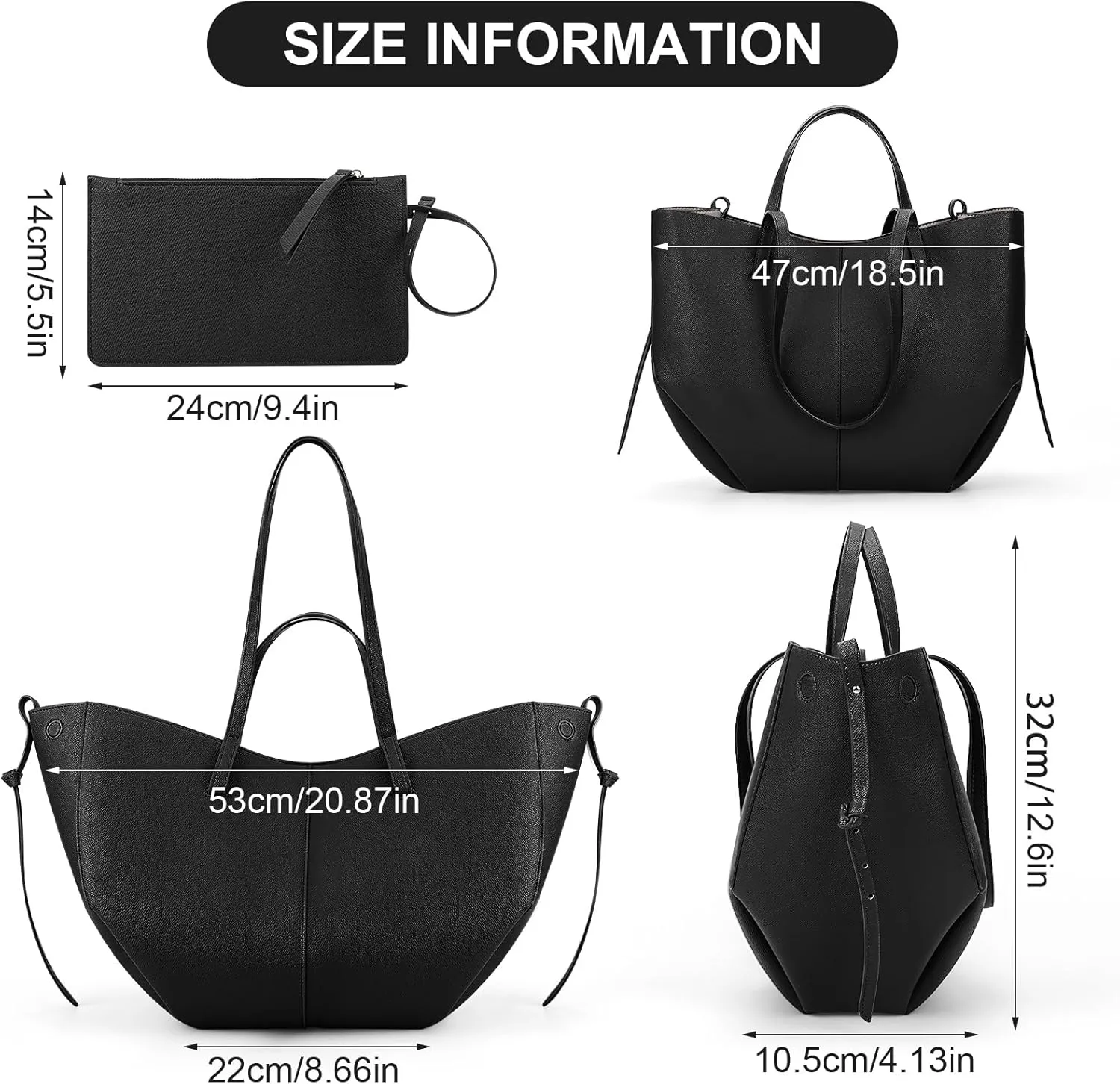 Juoxeepy Work Bag Faux Leather Tote Bag for Women Trendy Handbag Purse Fall Shoulder Bag with Magnetic Closure