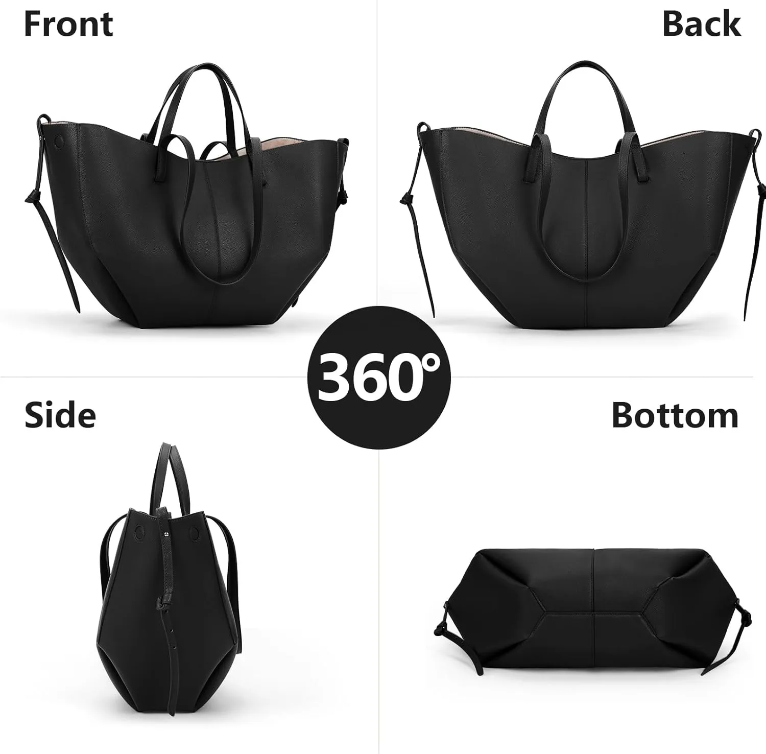 Juoxeepy Work Bag Faux Leather Tote Bag for Women Trendy Handbag Purse Fall Shoulder Bag with Magnetic Closure