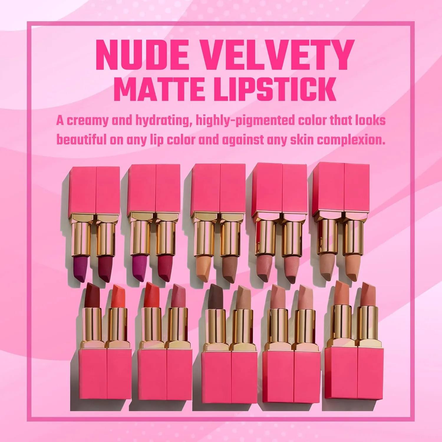 Juvia's Place The Nude Velvety Matte Lipstick Cocoa - Nude, Long-lasting, Rich-Color Lip Makeup, Creamy Lipstick with Matte Finish, Beauty & Lip Products