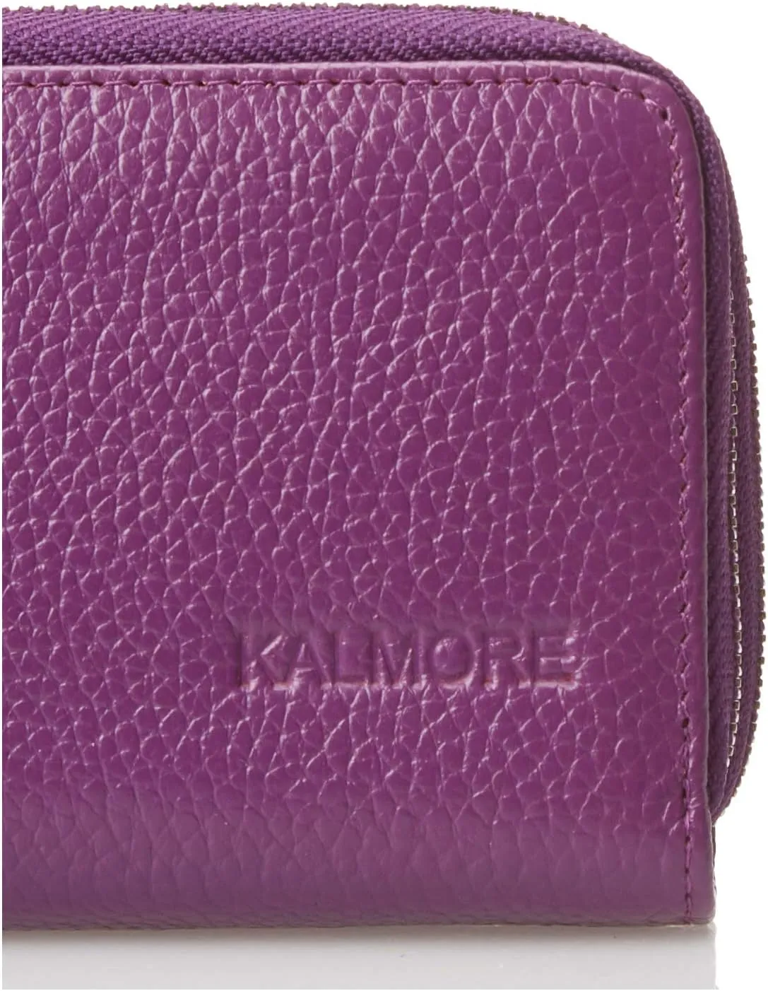 KALMOR Wallets for Women Leather Double Zipper RFID Blocking Purse with Coin Pocket