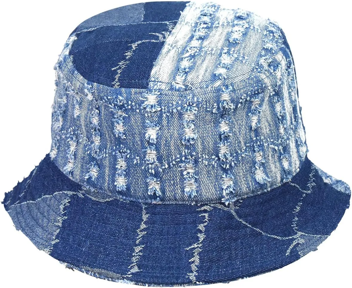 Kangol Denim Mashup Bucket Fishing Hat Women/Men -